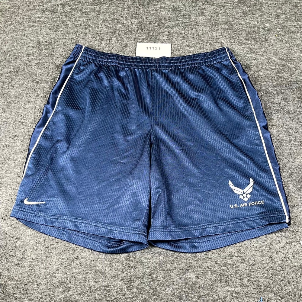 Nike US Air Force Athletic Shorts Mens XL Blue Military Running Training PT